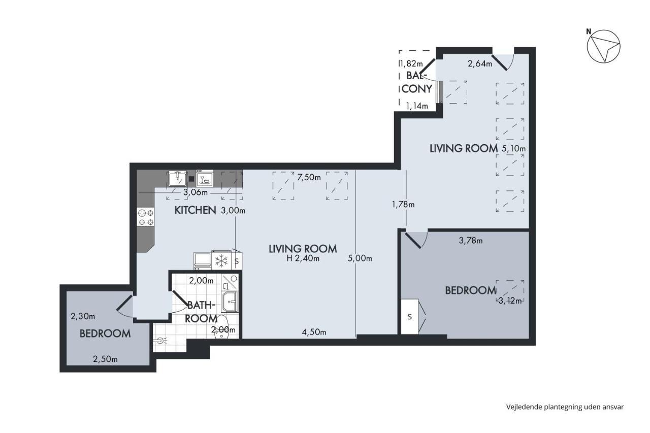 Sanders Leaves - Cute One-Bedroom Apartment With A Large Rooftop Terrace Копенгаген Екстер'єр фото